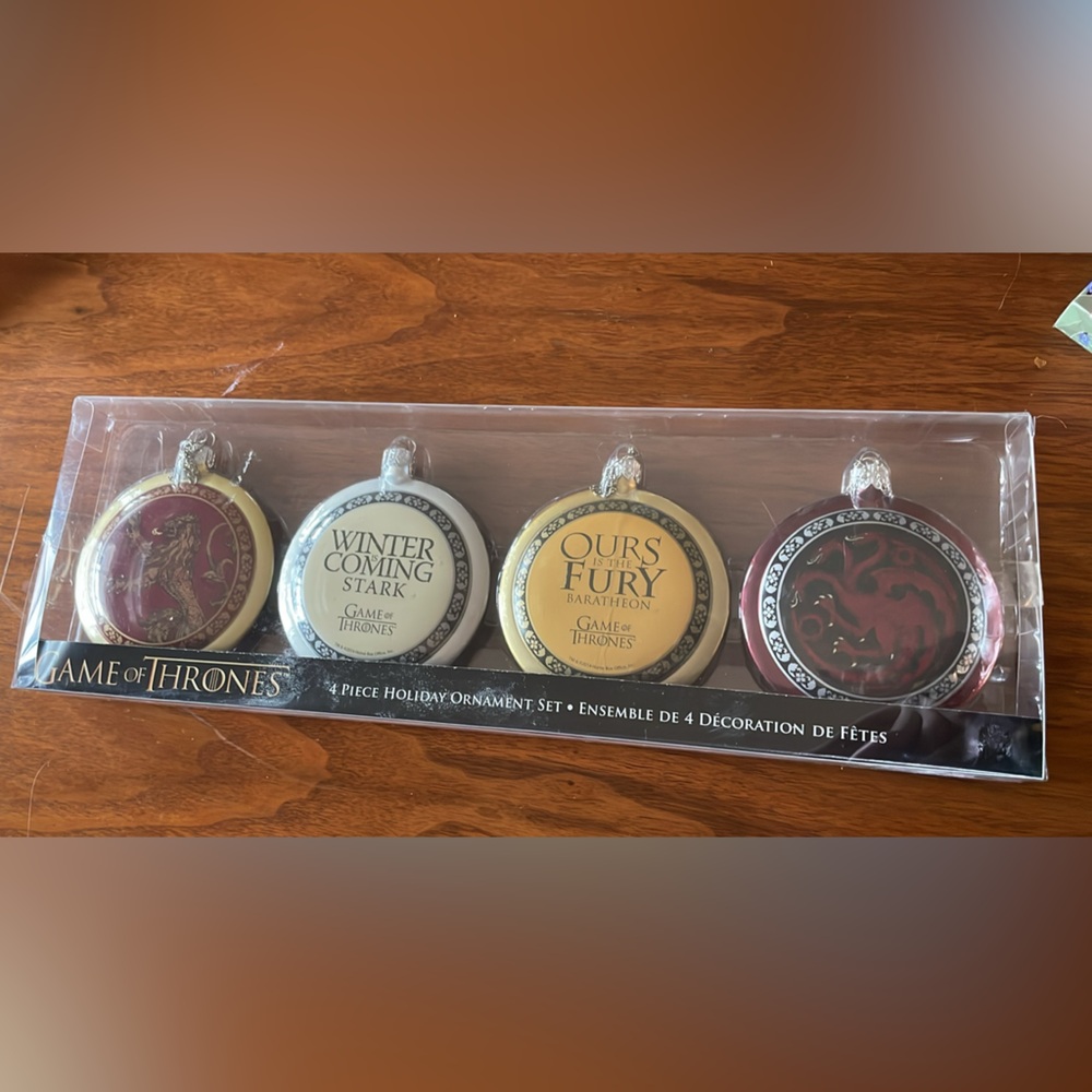 Game of Thrones holiday ornaments